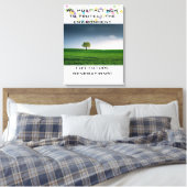 Bescherm het milieu Custom Minimalist Canvas Afdruk (Insitu (Slaapkamer))
