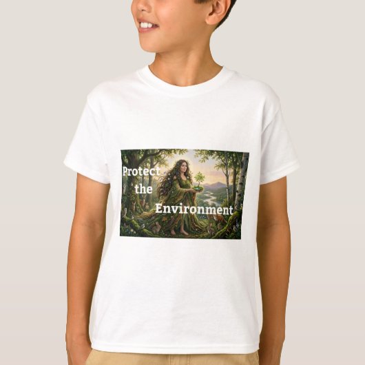 Bescherm het milieu t-shirt (Voorkant)