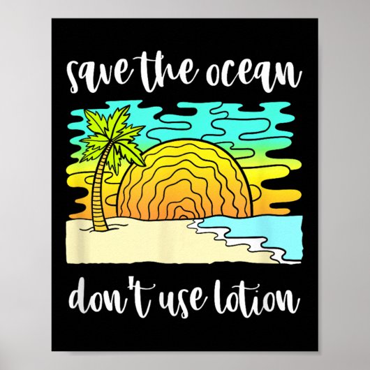 Bescherm het milieu van de oceaan poster (Voorkant)