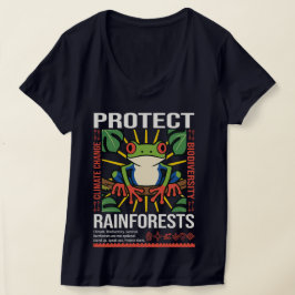 Bescherm het milieubewustzijn van regenwouden t-shirt