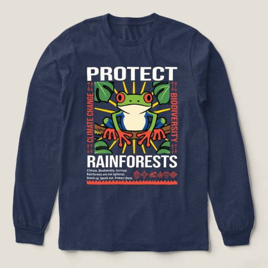 Bescherm het milieubewustzijn van regenwouden Tri-Blend shirt (Voorkant)