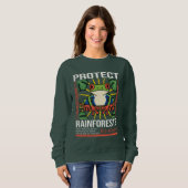 Bescherm het milieubewustzijn van regenwouden trui (Voorkant volledig)