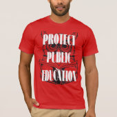Bescherm het openbaar onderwijs t-shirt (Voorkant)
