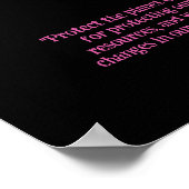 BESCHERM HET PLANEET BEWAREN DE AARDE Earth Day Ar Poster (Hoek)