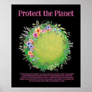 BESCHERM HET PLANEET BEWAREN DE AARDE Earth Day Ar Poster