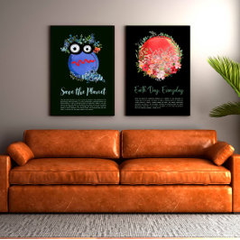 BESCHERM HET PLANEET BEWAREN DE AARDE Earth Day Ar Poster