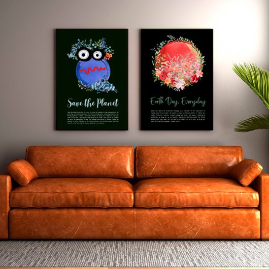 BESCHERM HET PLANEET BEWAREN DE AARDE Earth Day Ar Poster