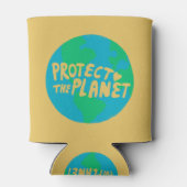 BESCHERM HET PLANET ZORG AARDE Eco Green Blikjeskoeler (Achterkant)