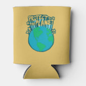 BESCHERM HET PLANET ZORG AARDE Eco Green Blikjeskoeler (Voorkant)
