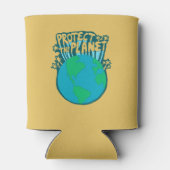 BESCHERM HET PLANET ZORG AARDE Eco Green Blikjeskoeler (Achterkant)