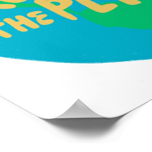 BESCHERM HET PLANET ZORG AARDE Eco Green Poster (Hoek)