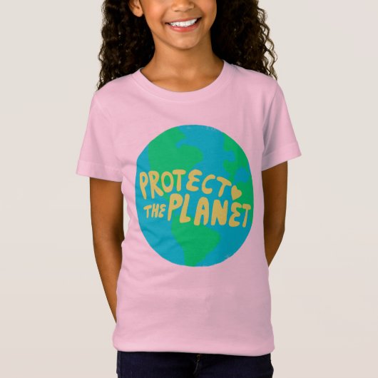 BESCHERM HET PLANET ZORG AARDE Eco Green T-shirt (Voorkant)