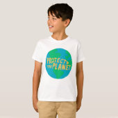 BESCHERM HET PLANET ZORG AARDE Eco Green T-shirt (Voorkant volledig)