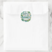Bescherm het regenwoud ronde sticker (Tas)