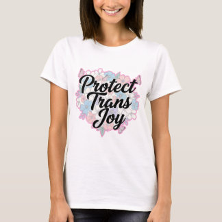 Bescherm het T-shirt van Trans Joy Floral