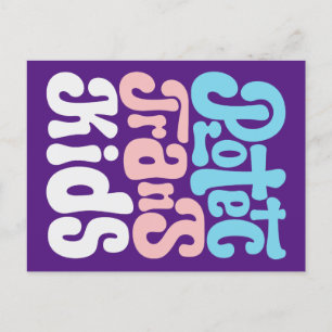 Bescherm het Trans-Kinder Briefkaart
