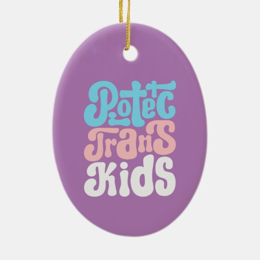 Bescherm het Trans-Kinder Ornament (Achterkant)