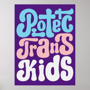 Bescherm het Trans-Kinder Poster