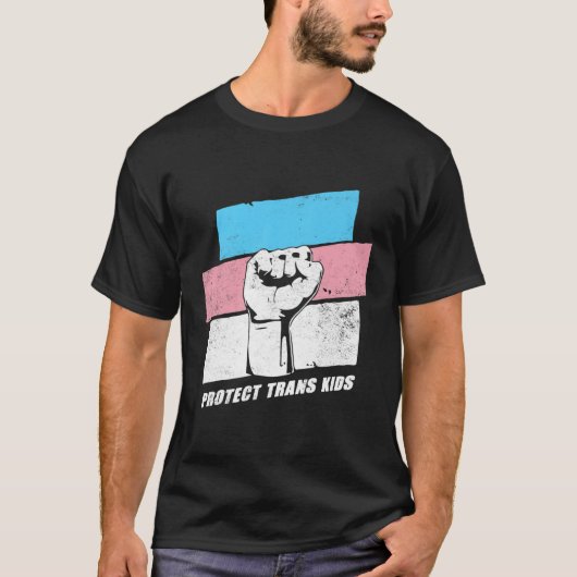 Bescherm het Trans-Kinder Transgender LGBT Pride T T-shirt (Voorkant)