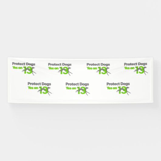 Bescherm honden - Ja op 13 grote banners (Horizontaal)