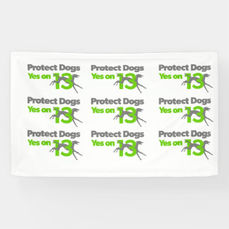 Bescherm honden - Ja op 13 kleine banners