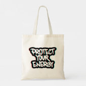 Bescherm je energie 1 tote bag (Achterkant)