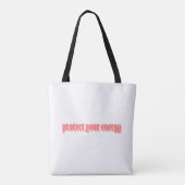 Bescherm je energie 2 tote bag (Achterkant)