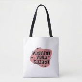 Bescherm je energie 3 tote bag (Voorkant)