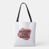 Bescherm je energie 3 tote bag (Achterkant)