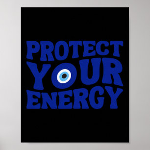 Bescherm Je Energie Boze Oog Spiritueel Positief V Poster