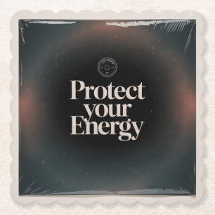 Bescherm Je Energie Kartonnen Onderzetters