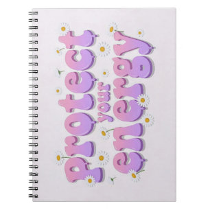 Bescherm Je Energie Pastel Madeliefje Spiraal Note Notitieboek