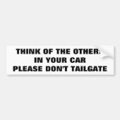 Bescherm je gezin niet met een trappelpoort bumpersticker (Voorkant)