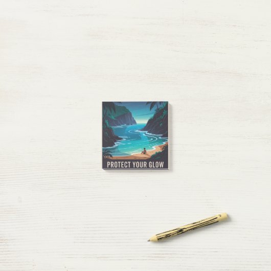 Bescherm Je Glow Post-it® Notes (Op bureau)