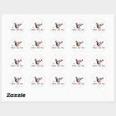 Bescherm je noten ronde sticker (Vel)