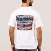 Bescherm je rechten! t-shirt (Achterkant)