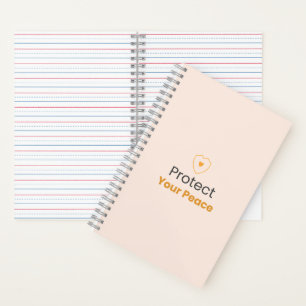 Bescherm Je Vrede – Minimaal Motiverende Quote Gee Notitieboek