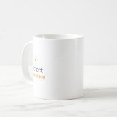 Bescherm Je Vrede Minimaal Quote Mok (Voorkant links)