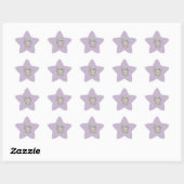Bescherm je vrede – Zelfzorg Bubbel Typografie f Ster Sticker (Vel)
