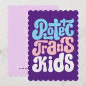 Bescherm Kinder groot Wenskaart Kaart (Voorkant / Achterkant)