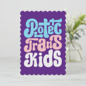 Bescherm Kinder groot Wenskaart Kaart (Staand voorkant)