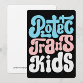 Bescherm Kinder groot Wenskaart Kaart (Voorkant / Achterkant)