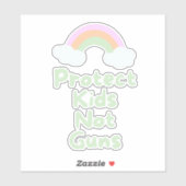 Bescherm Kinder niet-Pistolen Woordenvinyldecaal Sticker (Vel)