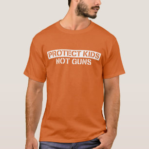 Bescherm Kinder Pistolen niet Draag Oranje hervorm T-shirt
