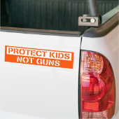 Bescherm Kinder Pistolen Pistool Hervorming Bumpersticker (Op Truck)