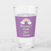 Bescherm Kinder Pistolen Word Art Glas (Achterkant)