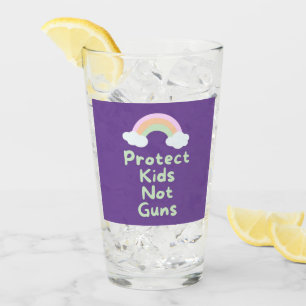 Bescherm Kinder Pistolen Word Art Glas