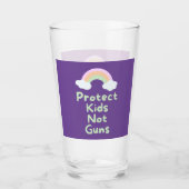 Bescherm Kinder Pistolen Word Art Glas (Voorkant)