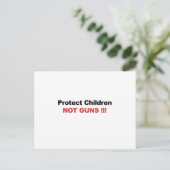 Bescherm kinderen, geen Pistolen Briefkaart (Staand voorkant)