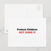 Bescherm kinderen, geen Pistolen Briefkaart (Voorkant / Achterkant)